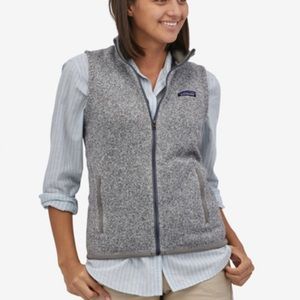 Patagonia women’s fleece vest, grey size XS